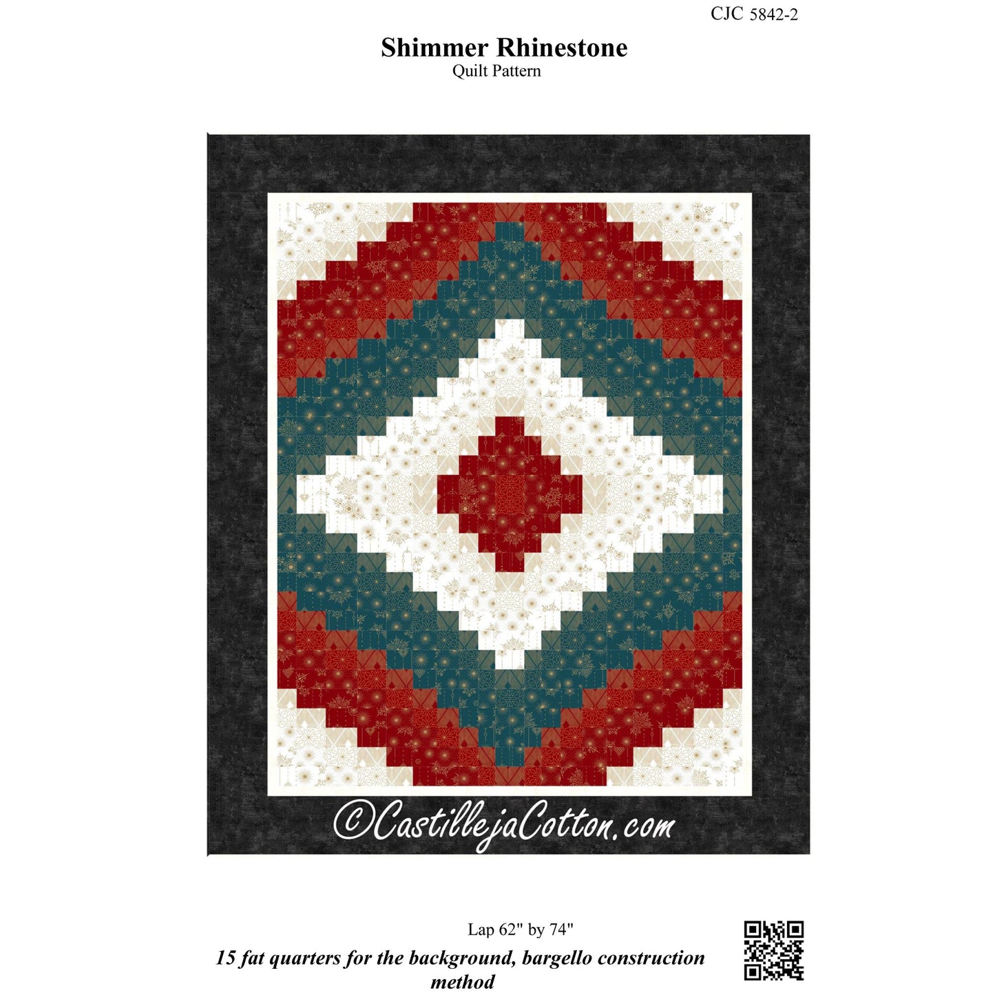 Shimmer Rhinestone Quilt Pattern CJC-58422w  - Wholesale Product