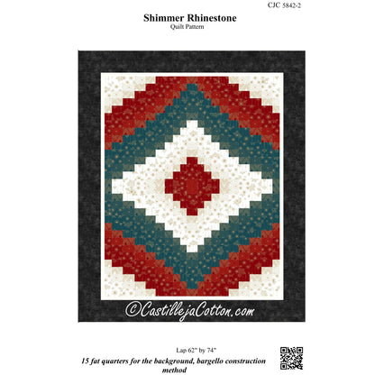 Shimmer Rhinestone Quilt Pattern CJC-58422w  - Wholesale Product