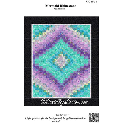 Mermaid Rhinestone Quilt Pattern CJC-58426w - Wholesale Product