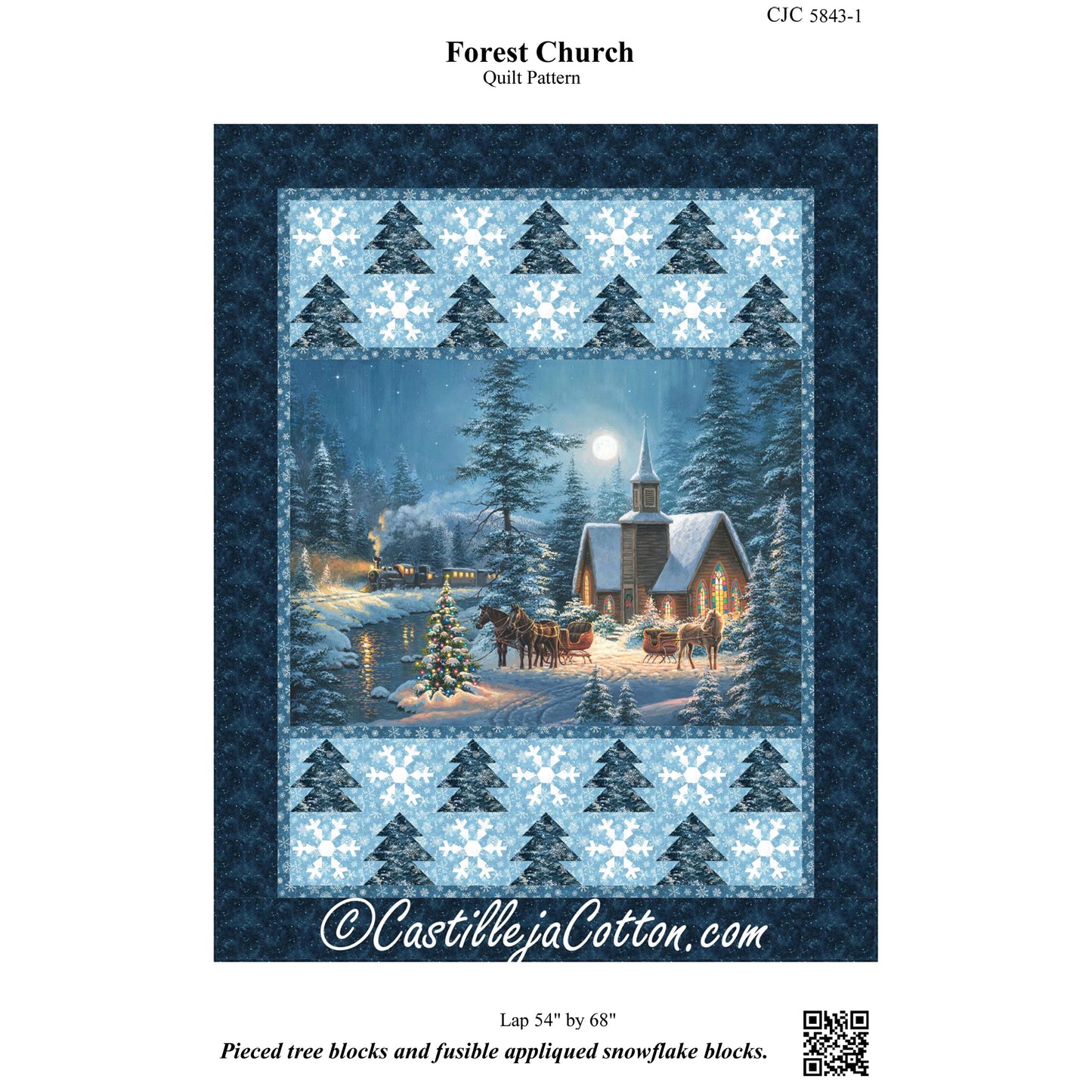 Forest Church Quilt Pattern CJC-58431 - Paper Pattern
