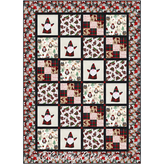 Lumberjack Gnomes Quilt CJC-58462e - Downloadable Pattern