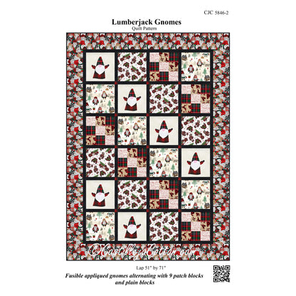 Lumberjack Gnomes Quilt Pattern CJC-58462 - Paper Pattern