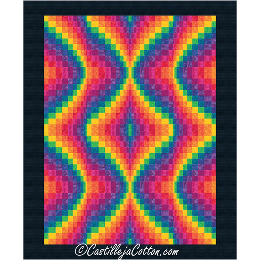 Echoing Hourglass Quilt Pattern CJC-58481 - Paper Pattern
