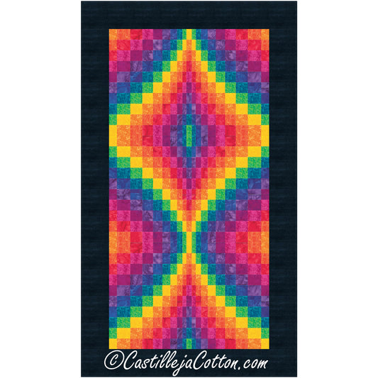 Echoing Hourglass Lap Quilt Pattern CJC-58482 - Paper Pattern