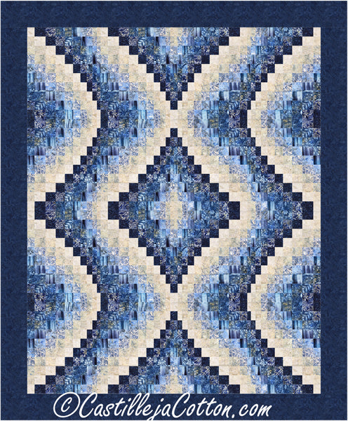 Echoing Jewels King Quilt CJC-58493e - Downloadable Pattern