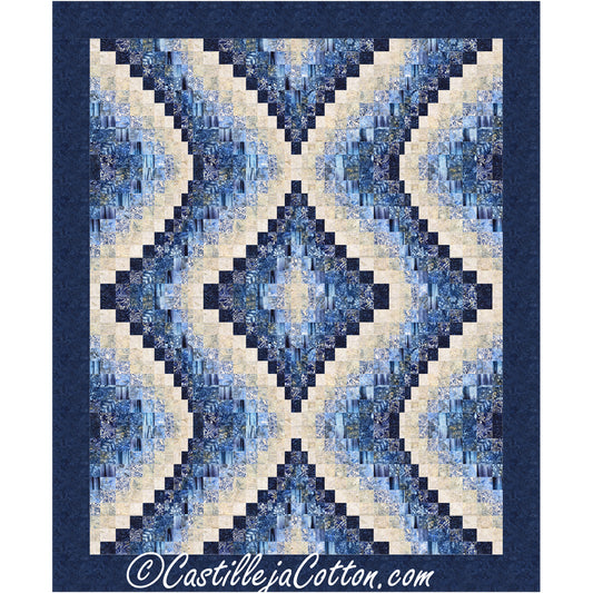Echoing Jewels King Quilt CJC-58493e - Downloadable Pattern