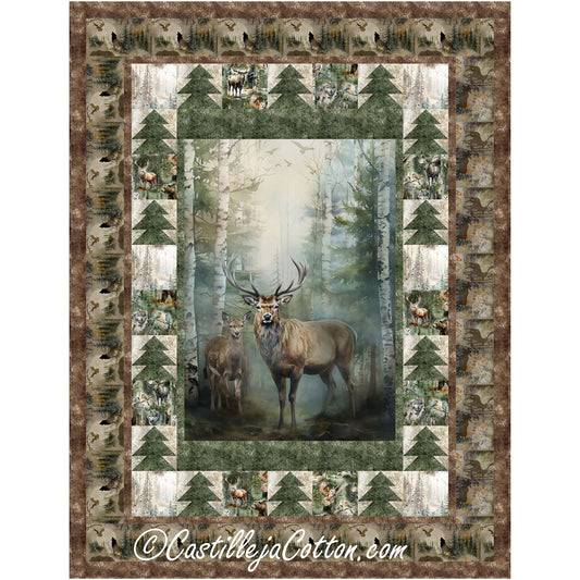 Stag and Doe Quilt CJC-58583e - Downloadable Pattern