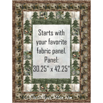 Stag and Doe Quilt Pattern CJC-58583 - Paper Pattern