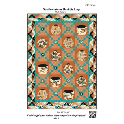 Southwestern Baskets Lap Quilt CJC-58641e - Downloadable Pattern