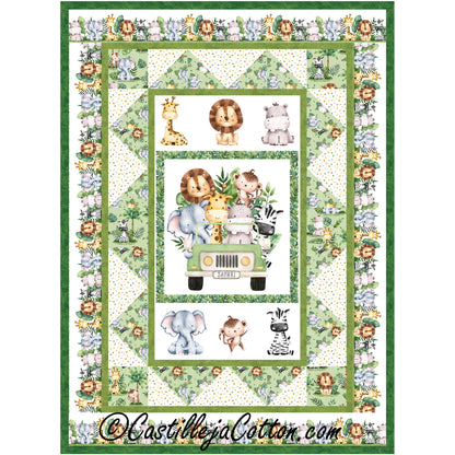 Baby Safari Lap Quilt CJC-58661e - Downloadable Pattern