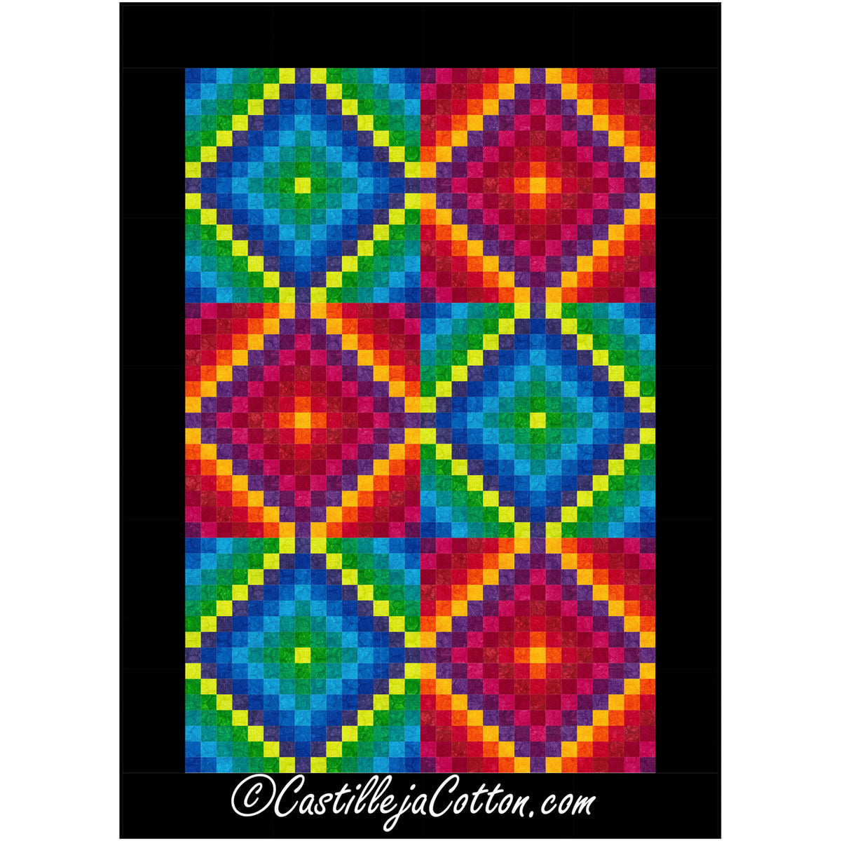 Hexies Sixteen FQ Trip Quilt Pattern CJC-58671 - Paper Pattern
