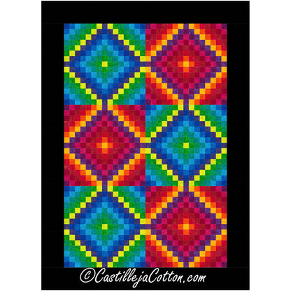Hexies Sixteen FQ Trip Quilt Pattern CJC-58671 - Paper Pattern