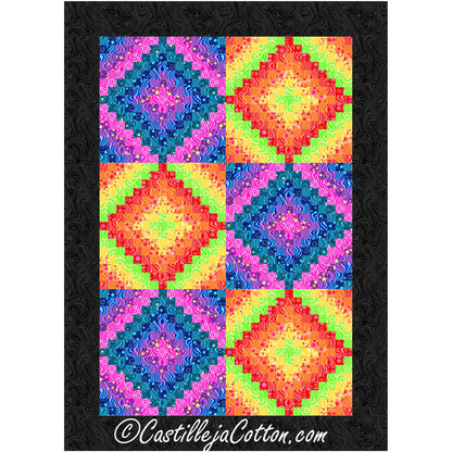 Calliope Sixteen FQ Trip Quilt CJC-58672e  - Downloadable Pattern
