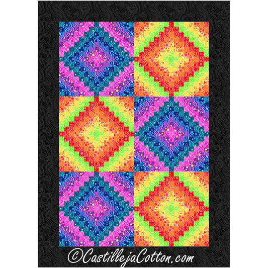 Calliope Sixteen FQ Trip Quilt CJC-58672e  - Downloadable Pattern