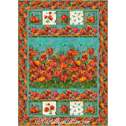 Charisma Poppies Quilt Pattern CJC-58691 - Paper Pattern