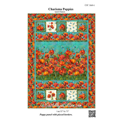 Charisma Poppies Quilt Pattern CJC-58691 - Paper Pattern