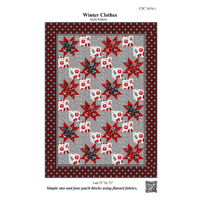 Winter Clothes Quilt CJC-58701e  - Downloadable Pattern