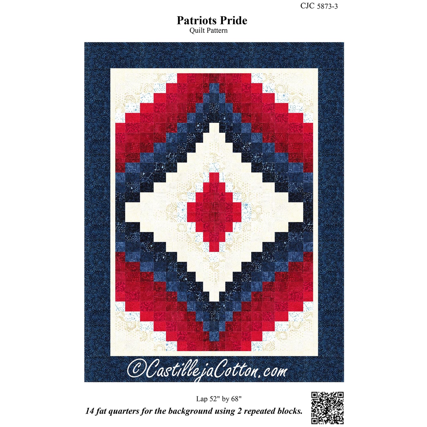 Patriots Pride Quilt Pattern CJC-58733 - Paper Pattern