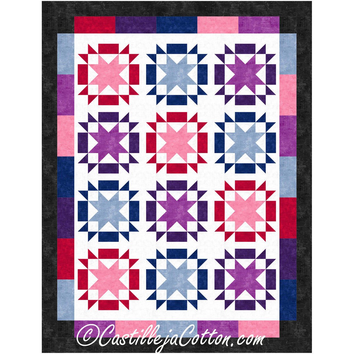 Starry Jewels Quilt CJC-58781e - Downloadable Pattern