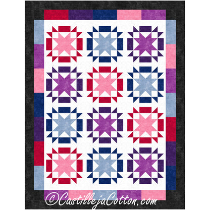 Starry Jewels Quilt CJC-58781e - Downloadable Pattern