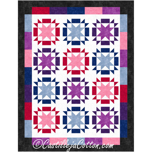 Starry Jewels Quilt CJC-58781e - Downloadable Pattern
