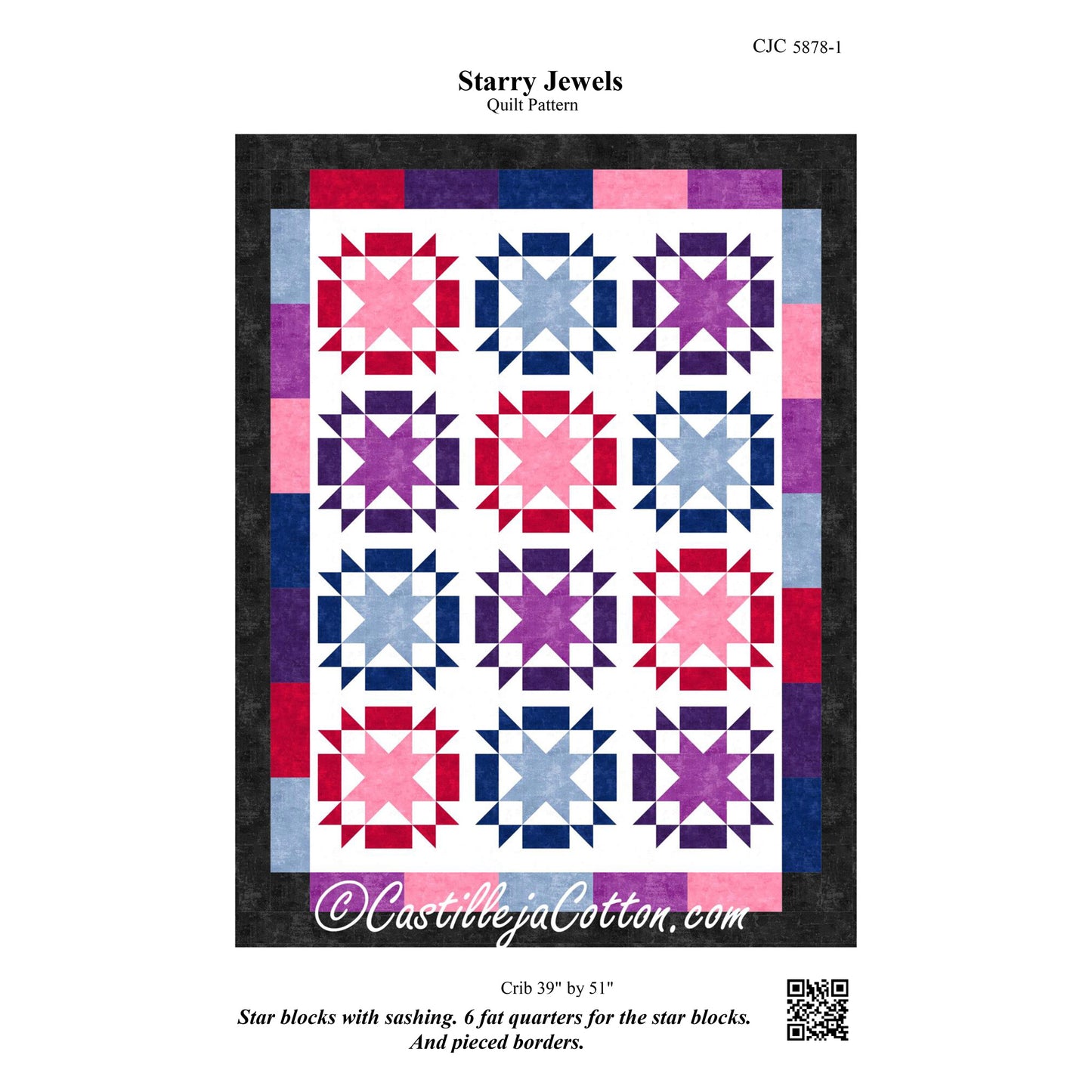 Starry Jewels Quilt CJC-58781e - Downloadable Pattern