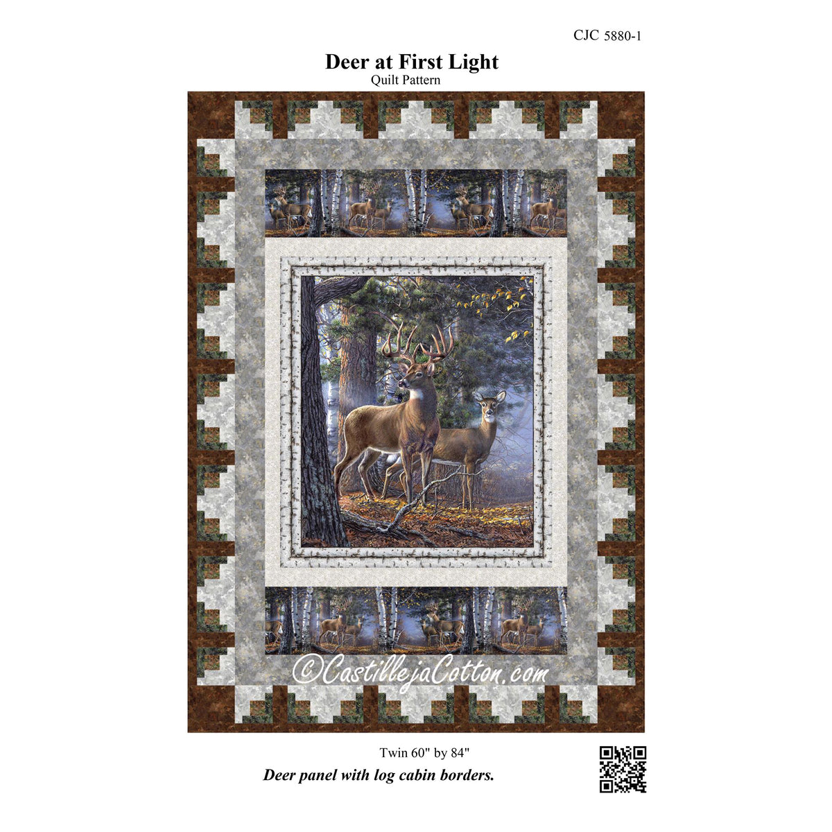 Deer at First Light Quilt CJC-58801e - Downloadable Pattern