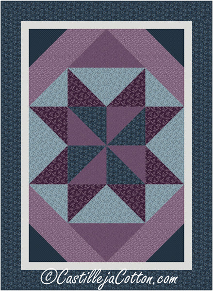 Twirling Star Quilt CJC-58831e - Downloadable Pattern