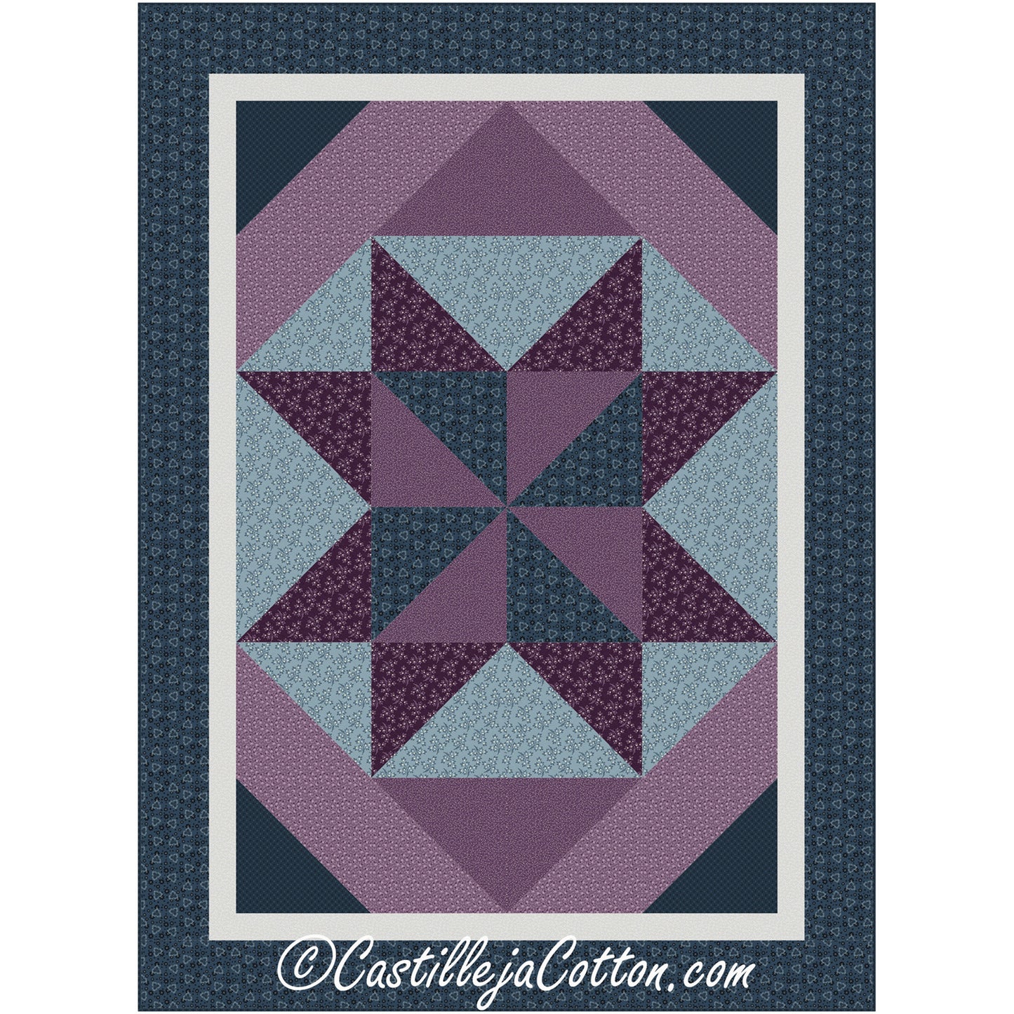Twirling Star Quilt Pattern CJC-58831 - Paper Pattern