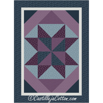 Twirling Star Quilt Pattern CJC-58831 - Paper Pattern