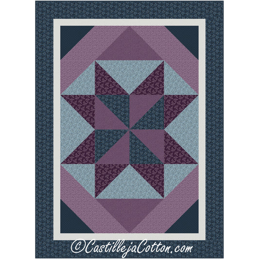 Twirling Star Quilt Pattern CJC-58831 - Paper Pattern
