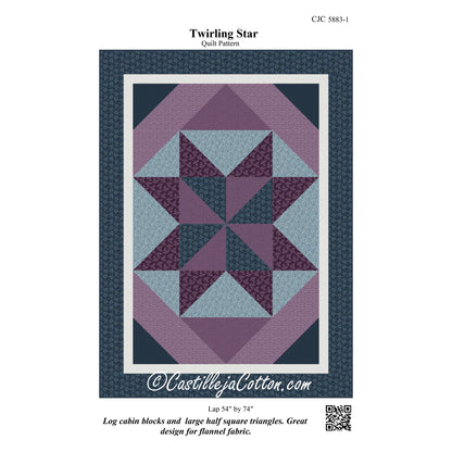 Twirling Star Quilt Pattern CJC-58831 - Paper Pattern