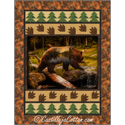 Forest Bear Quilt Pattern CJC-58841 - Paper Pattern