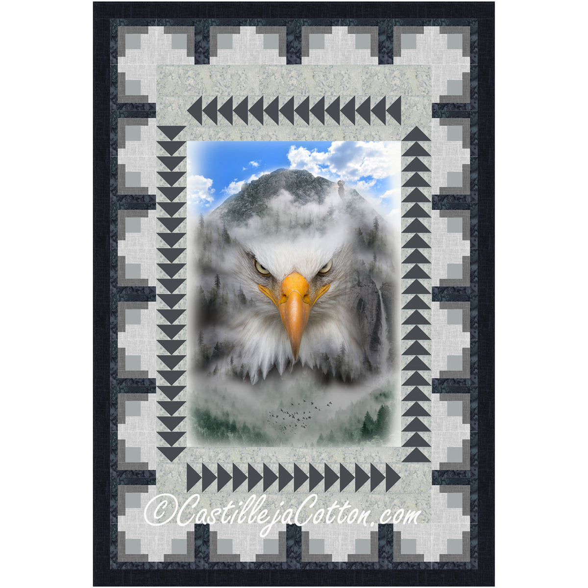 Eagle Mirage Quilt CJC-58851e - Downloadable Pattern