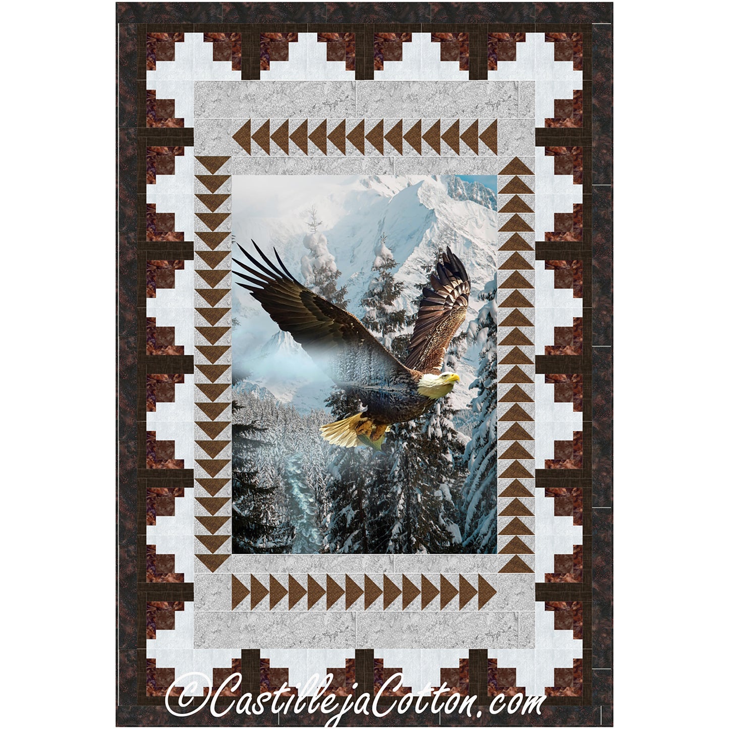Awakening Eagle Quilt CJC-58852e - Downloadable Pattern