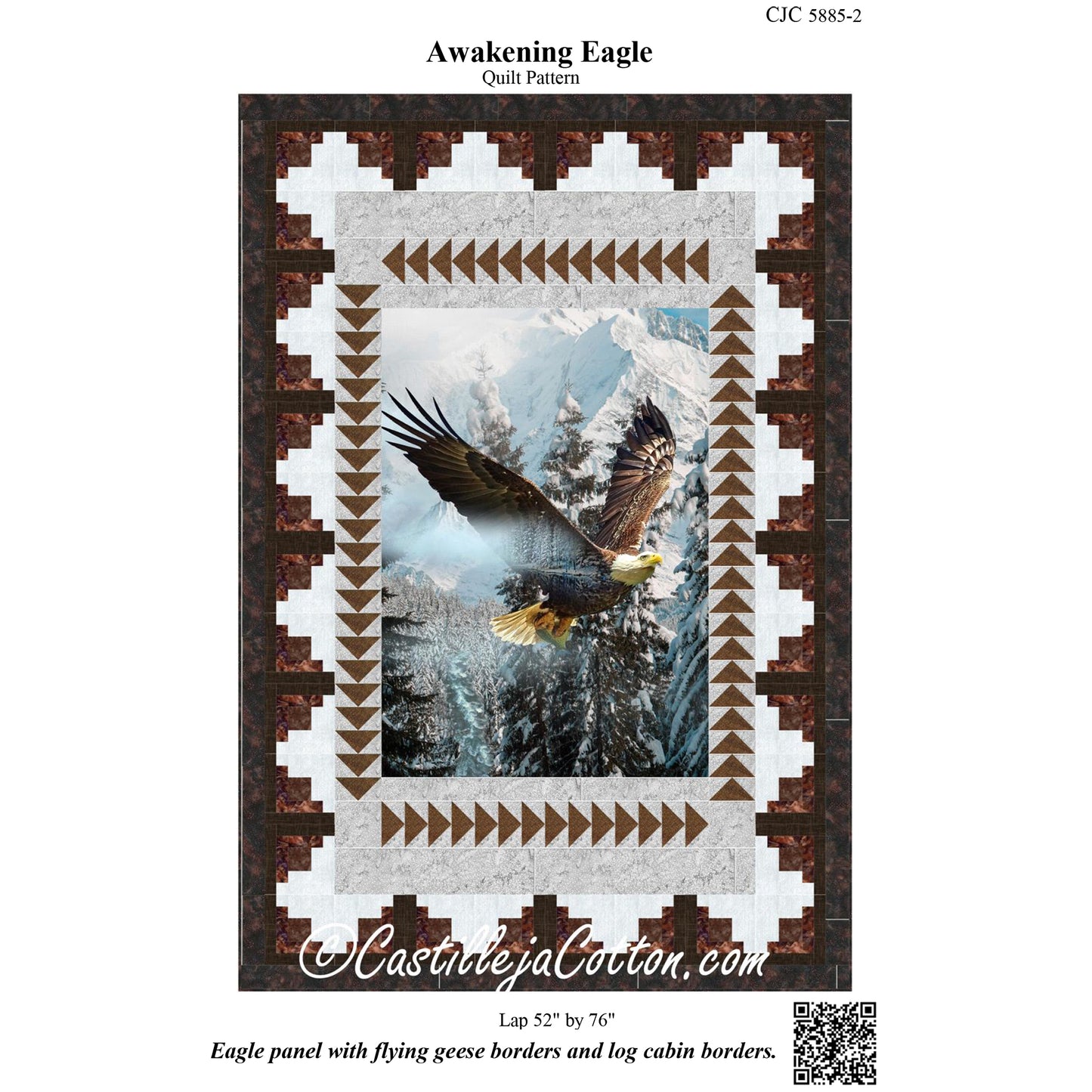 Awakening Eagle Quilt CJC-58852e - Downloadable Pattern