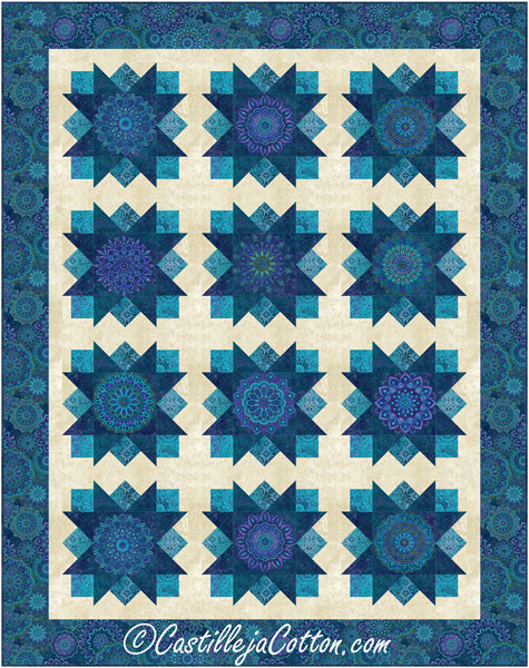 Medallion Stars Quilt Pattern CJC-58921 - Paper Pattern