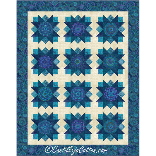 Medallion Stars Quilt Pattern CJC-58921 - Paper Pattern