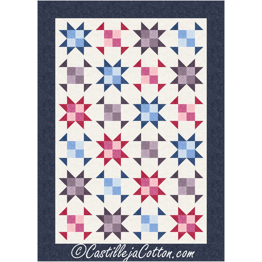 Stars and Shoo Flies Quilt Pattern CJC-58941 - Paper Pattern