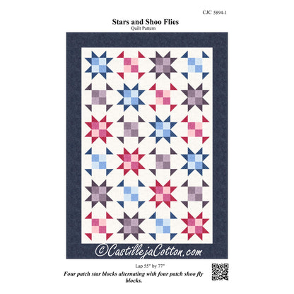 Stars and Shoo Flies Quilt Pattern CJC-58941 - Paper Pattern