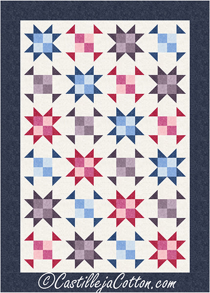 Stars and Shoo Flies Quilt CJC-58941e - Downloadable Pattern