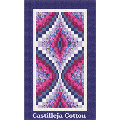 Hourglass Busy Bee quilt is a fun bargello hour-glass design.