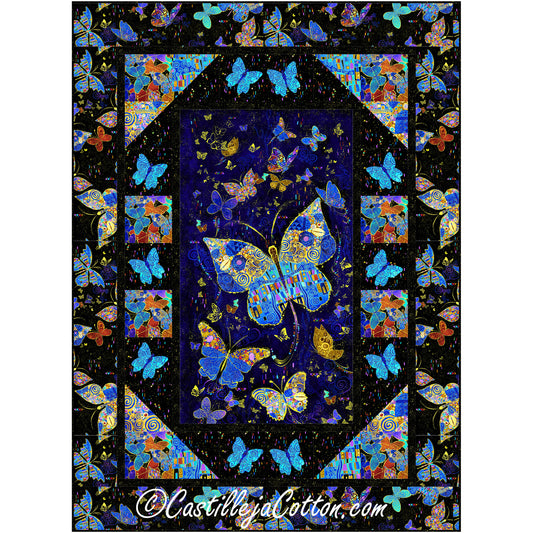 Golden Butterflies Quilt CJC-58991e - Downloadable Pattern