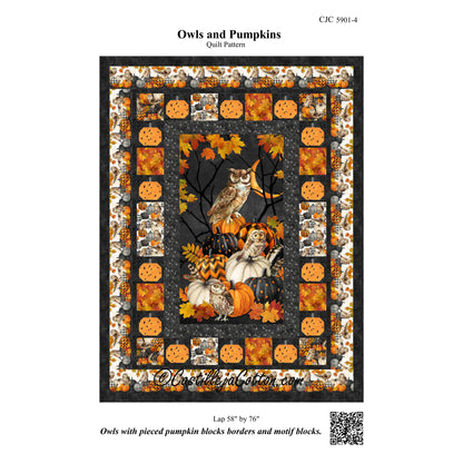 Owls and Pumpkins Quilt Pattern CJC-59014w - Wholesale Product