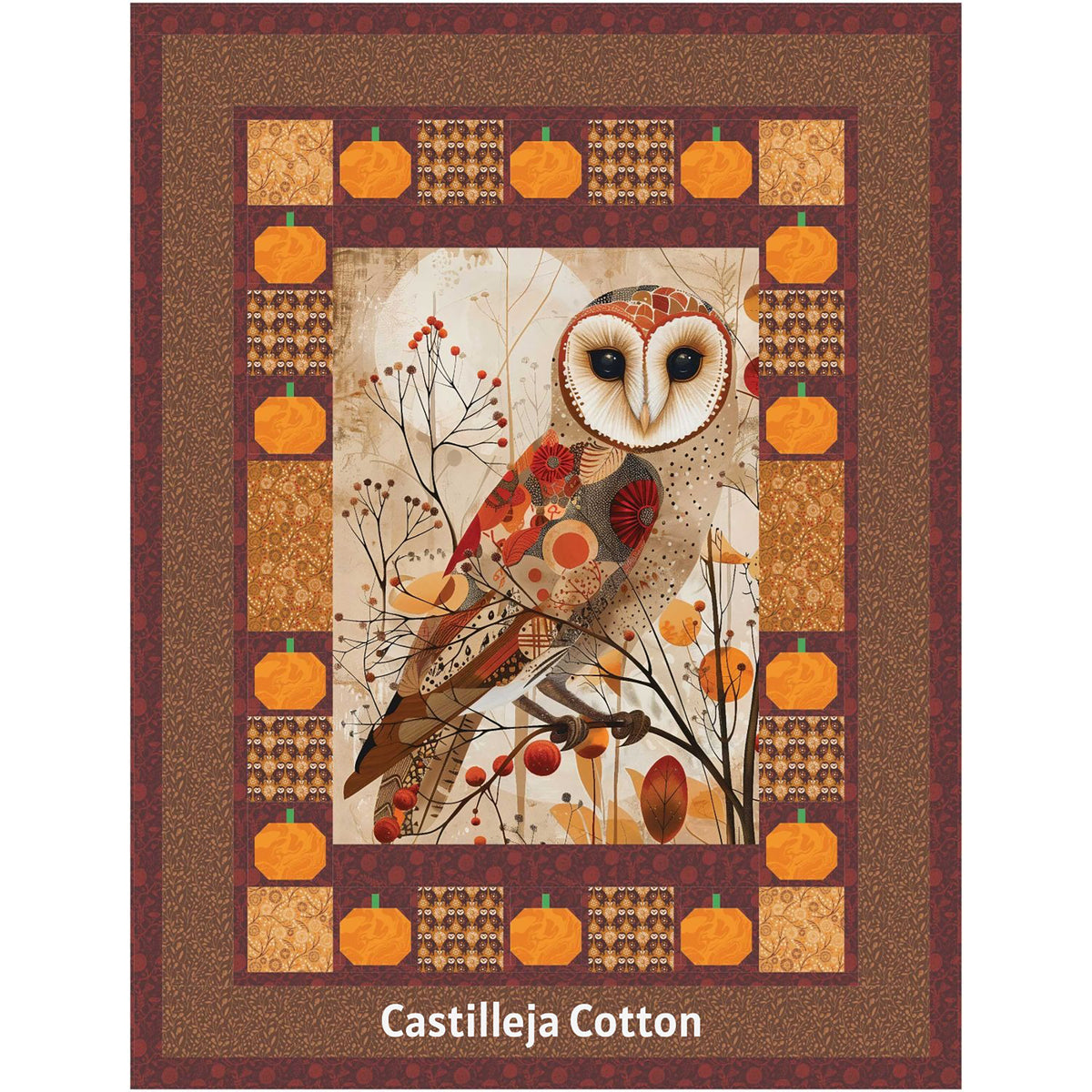 Barn Owls and Pumpkins Quilt Pattern CJC-59016w - Wholesale Product