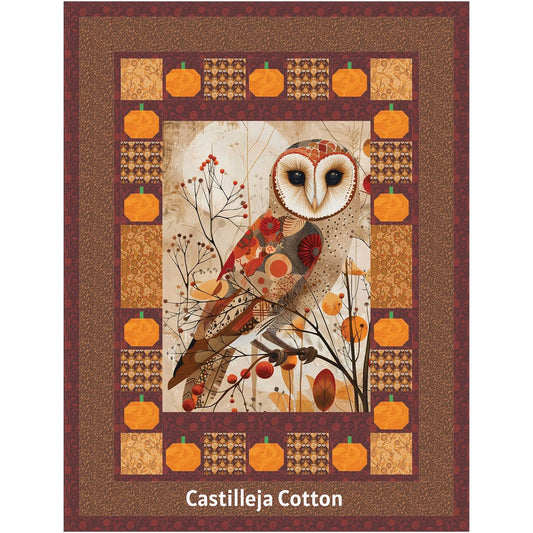 Barn Owls and Pumpkins Quilt CJC-59016e - Downloadable Pattern
