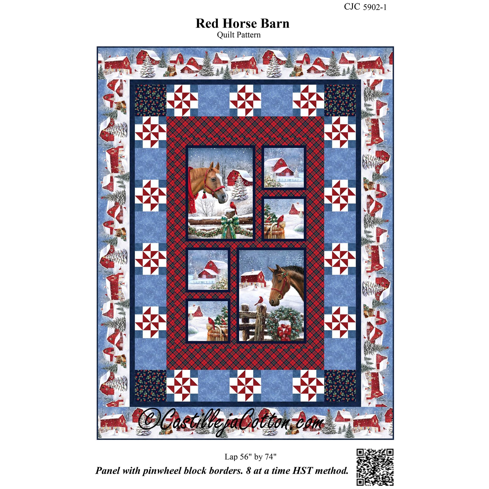 Red Horse Barn Quilt CJC-59021e - Downloadable Pattern – QuiltWoman.com