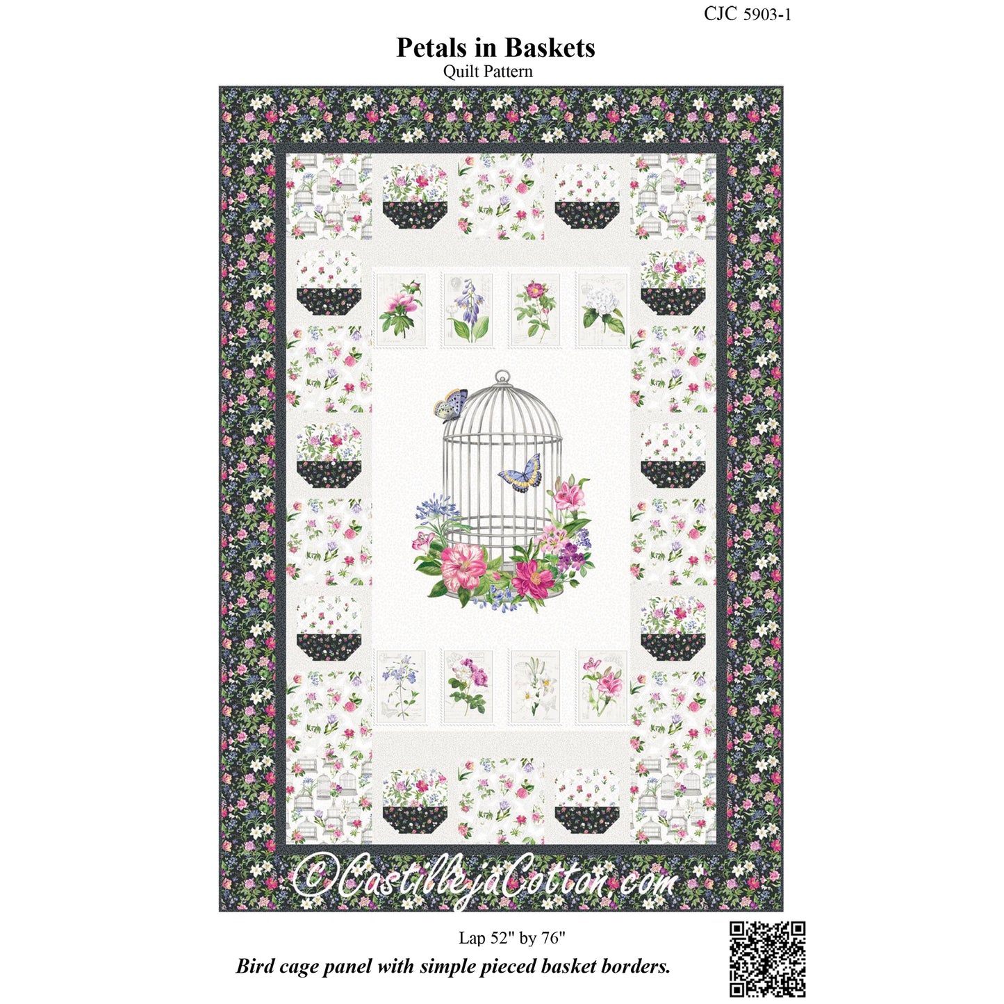 Cover image of pattern for Petals in Baskets.