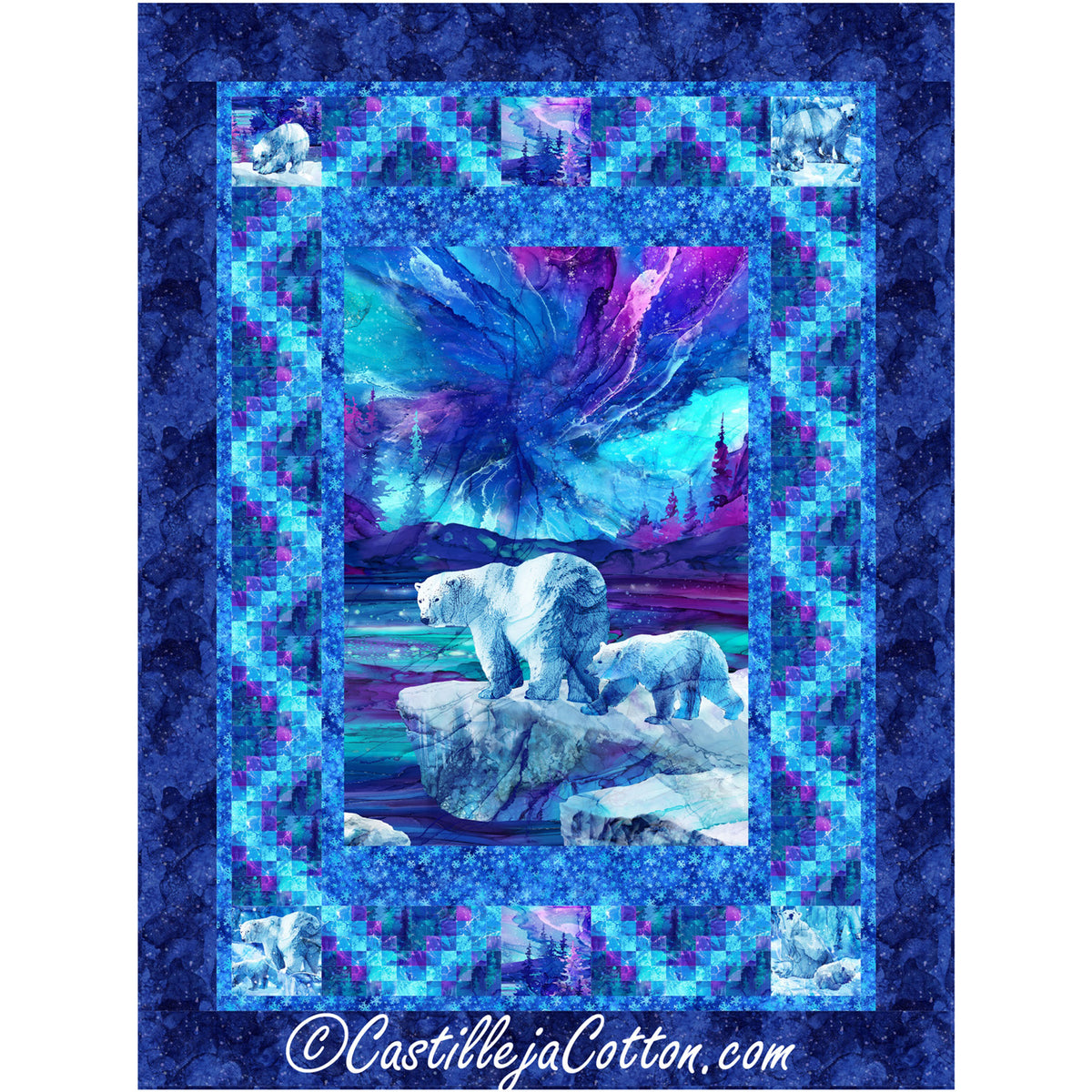 Aurora Bears Quilt CJC-59061e - Downloadable Pattern
