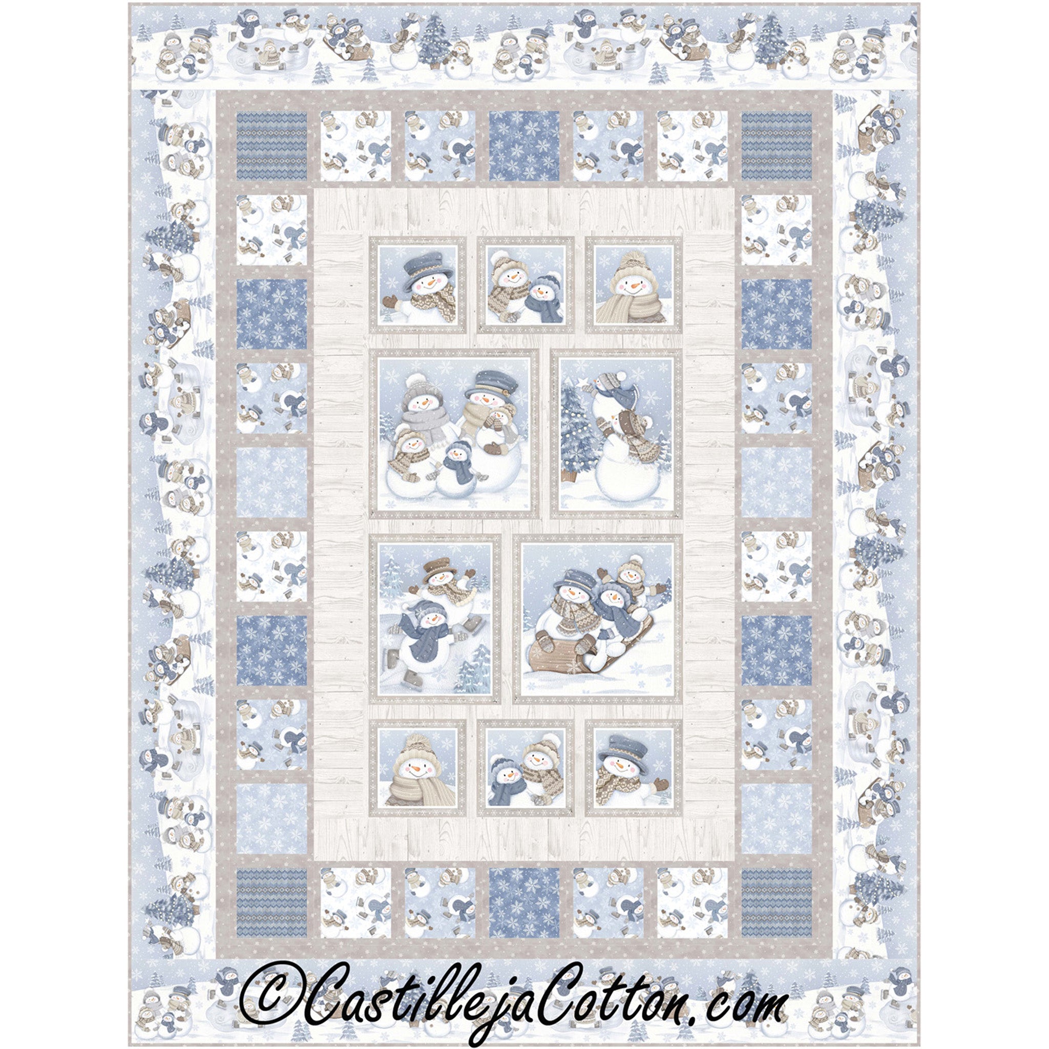 Snow Fun Quilt Pattern Snow Folk Fun Quilt Pattern CJC-59081 - Paper Pattern – QuiltWoman.com